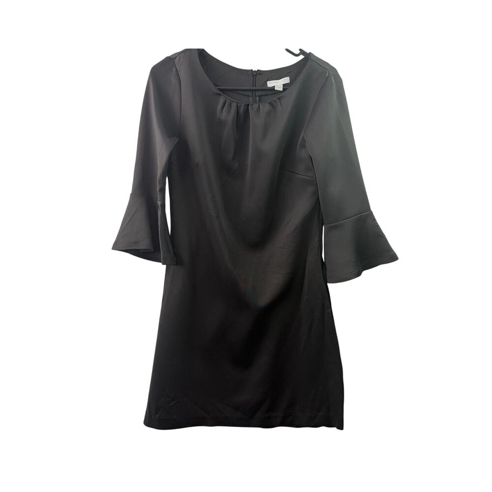 New York & Company 3/4 Bell Sleeve Black Shift Dress – Size Small